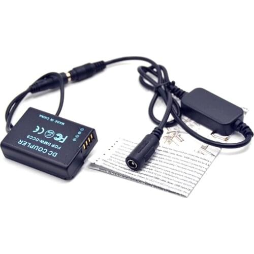 12V-24V step-down Power Cable DMW-AC8 + dmw-DCC9 DC Coupler DMW-BLD10 dummy battery for Panasonic DMC-GF2 GF2K G3 GX1 GF2CK G3K
