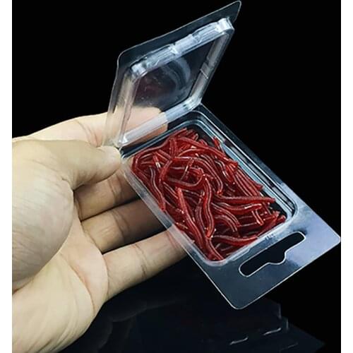 50pcs Earthworm Soft bait Lifelike Bionics Fishing lure baits pesca japan tackle Worms insect bug grub 3.5cm 0.2g Jigging Lures