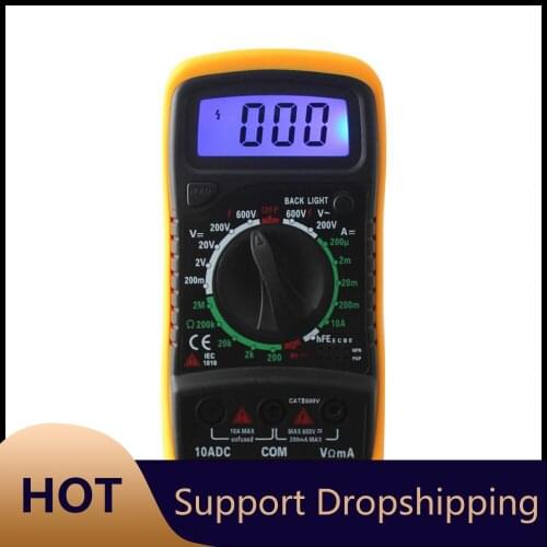 XL830L Multimeter Professional Digital Multimeter Tester Manual Range Voltage Meter True RMS Batteryless Electrician Tool