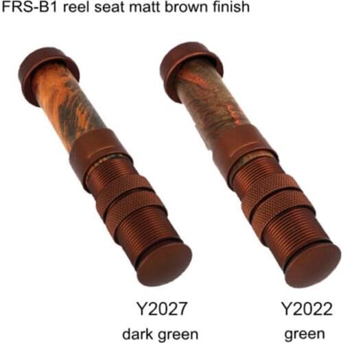 Riverruns Classic Design Light Weight Fly Rod Reel Seat Matt Gunsmoke Finish Aluminum Fishing Reel Seat DIY Wood Reel Seat