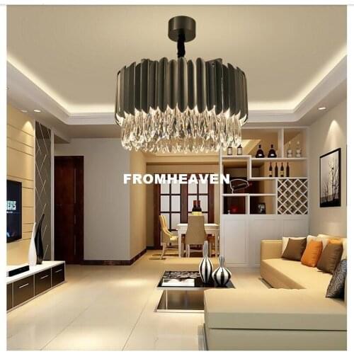 Nordic Crystal Pendant Lamp Creative Luxury Lights For Modern Living Room Office Mall Hotel Designer Lustre Crystal Hanging Lamp