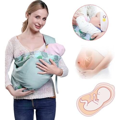 Newborn Baby Sling Baby Wrap Nursing Cover Carrier Backpack Mesh Fabric Breastfeeding Carriers Kangaroo Bag Toddlers Soft Warp