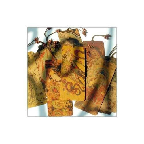 1pcs[Creative Bookmark Wholesale] Dunhuang Bookmarks 10 / Set Cardboard Bookmarks