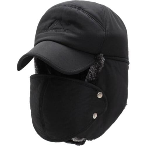 Winter Windproof Bike Hat Warm Full Face Removable Face Cover Hat Outdoor Sports Baseball Cap Cycling Ski Hat