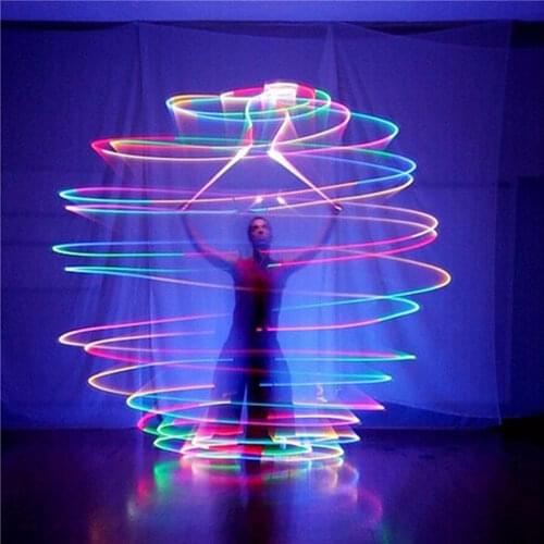 1PC LED POI Thrown Balls for Professional Belly Dance Level Hand Props US Rsp