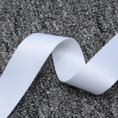 100meter 2.5cm wide White Hot Transfer Belt Ribbon Thickening Luggage Embryo Belt Polyester Ribbon for Printing