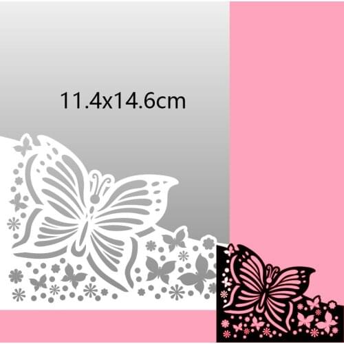 114*146mm Butterfly Card Edge New Cutting DIES Stencil DIY Scrapbook Embossing Card Craft Template Paper Photo Album