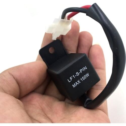 2-Pin Electronic LED Flasher Relay FIX Motorcycle Turn Signal Bulbs Hyper Flash