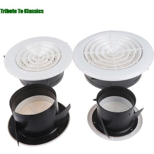 75mm 100mm 3~8 ''Adjustable Ventilation Grilles Grid Air Vent Round Louver Grille Cover NEW