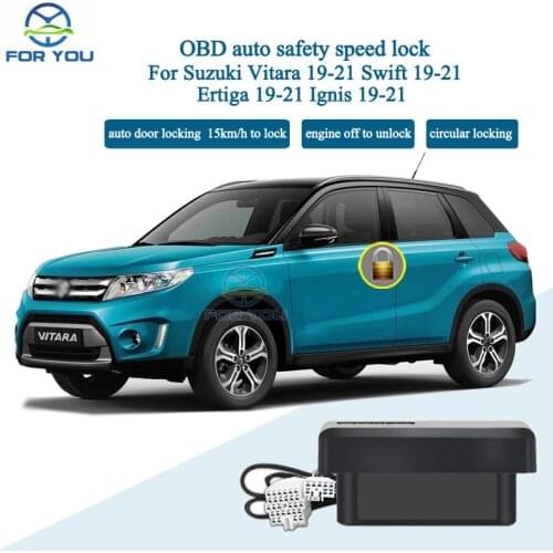 FORYOU Car Auto OBD Plug And Play Speed Lock Unlock Device For Suzuki Vitara Swift Ertiga 19-21 Ignis 19-21