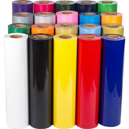 Free shipping 1 roll 12"x40"/30cmx100cm PVC Heat Transfer Vinyl T-shirt Iron On HTV Printing continuous no cut
