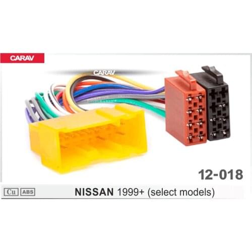 CARAV 12-018 ISO Radio Adapter for NISSAN (select models) Wire Wiring Harness Connector Lead Loom Cable Plug Adaptor Stereo