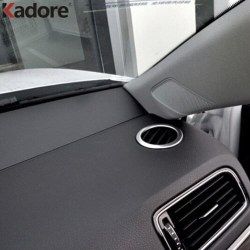 For Jetta 6 MK6 2015 2016 Stainless Steel Inner Air Conditional AC Vent Cover Trim Decoration Interior Accessories