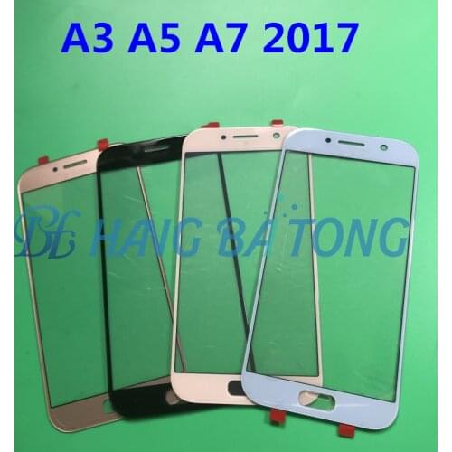 10pcs Original LCD Display glass For SAMSUNG Galaxy A3 A5 A7 2017 A320 A520 A720 Front Outer Glass Lens Touch Panel Cover