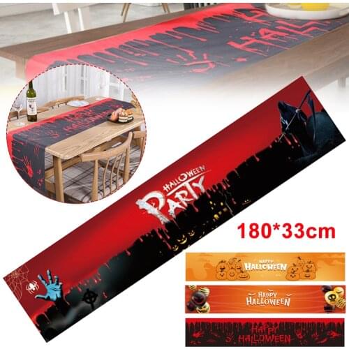 Halloween Tablecloth Happy Halloween Printing Table Decorative Cloth Halloween Supplies For Party Dining Table Table Cloth New