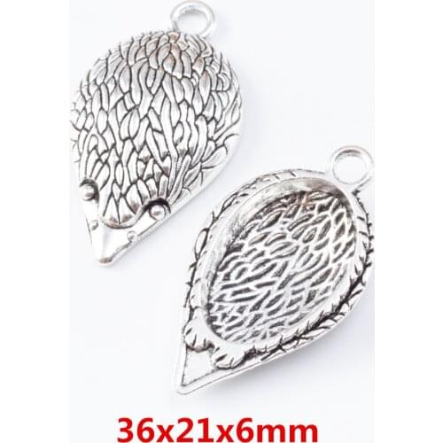 10 pieces of retro metal zinc alloy Hedgehog pendant for DIY handmade jewelry necklace making 6960