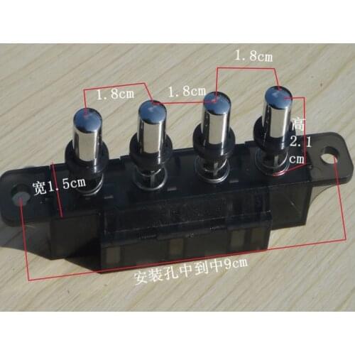MQ184C AC 250V 4A 4 Pushbutton Piano Type Key Board Switch for Range Hood
