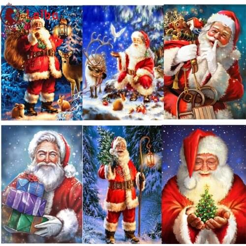DIY Diamond Painting Santa claus with gifts Diamond Mosaic Full Drill Square Embroidery round stones Cross Stitch Handmade Hobby