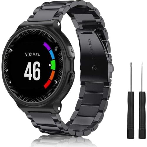 Wrist Straps For Garmin Forerunner 235/735XT/220/620/630/S20/S5/S6/GPS Sport Smart Watch Stainless Steel Bracelets Accessories