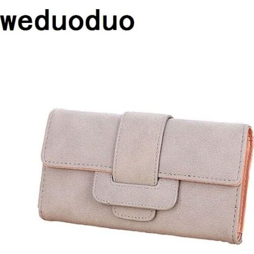 2019 New fashion women wallet clutch purses female fold long design money bag card holder high quality coin pocket bolsas