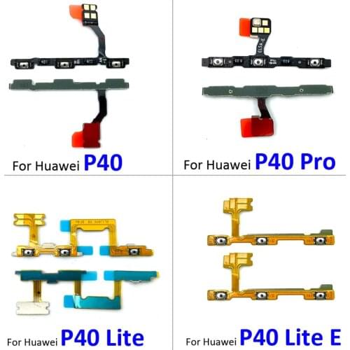 New Power Switch On/Off Button Volume control Key Button Flex Cable For Huawei P30 P40 Pro Lite P40 Lite Replacement parts