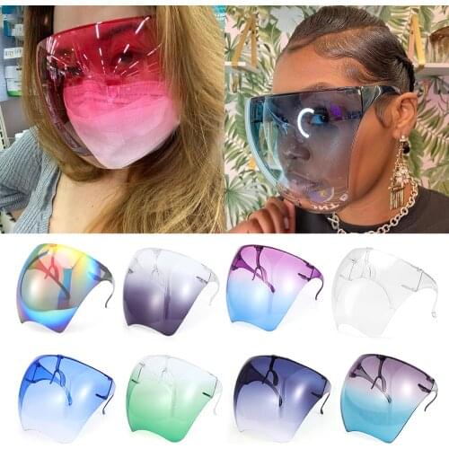 Oversized Full Face Cover Eyewear UV 400 Visor Safety Glasses Anti-Fog Goggles Sunglasses