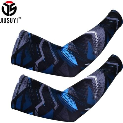 Cooling Arm Sleeves Sun Protection Breathable Absorb-Sweat Fabric Cover Cuff Fitness Basketball Elbow Cycling Running Warmers