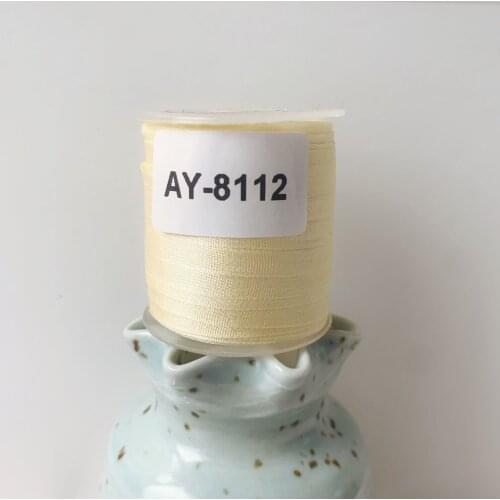 AY-8112 A Roll Wholesale 2mm-36mm 100% Pure Silk Embroidery Ribbons Handcraft Supply Double Faced Thin Taffeta Silk Ribbon