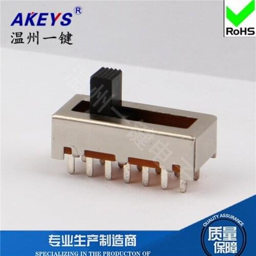 5 Pcs SS-26F03 (2P6T) toggle switch 6 files No fixed feet 14 feet vertical