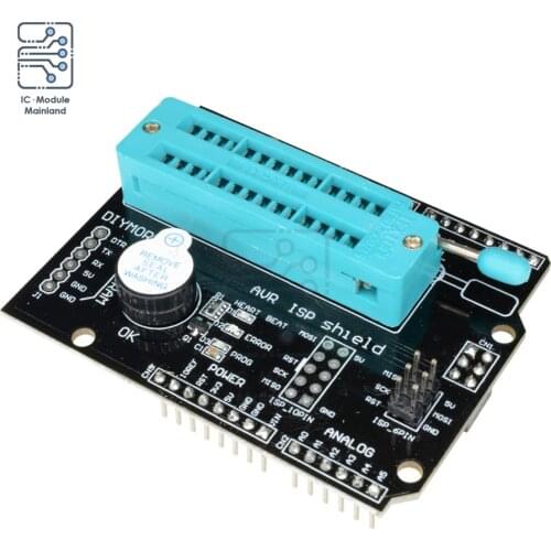AVR ISP Programmable Expansion Shield With Buzzer For Arduino Uno R3 Mega2560 Pro Mini Atmega328P Bootloader Burner