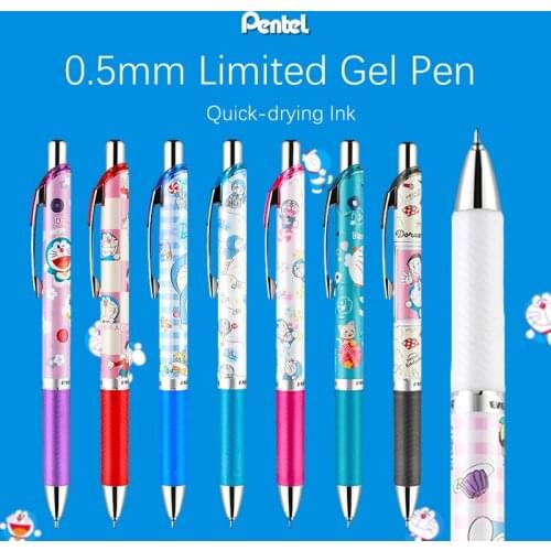1pc Pentel Black Ink Energel Gel Pen BLN75 Limited Series 0.5mm Writing Point Soft Pen Grip Back To School Stationery Supplies