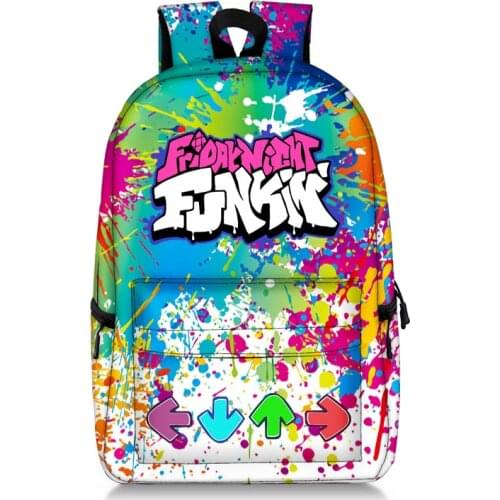 2021 Friday Night Funkin Cartoon 3D Print Men Women Backpack Oxford School Bag High Capacity Teenager Child Bag Travel Backpack