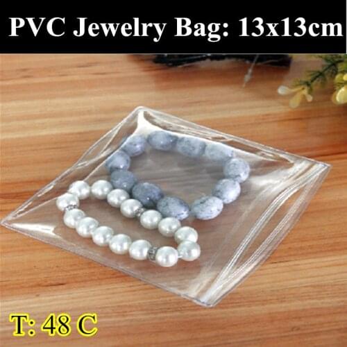 100pcs/lot 13cm*13cm 0.48mm Thickness Self Adhesive Seal Plastic Bags,Resealable Retail Bages,Jewelry/Rings/Earrings Bags