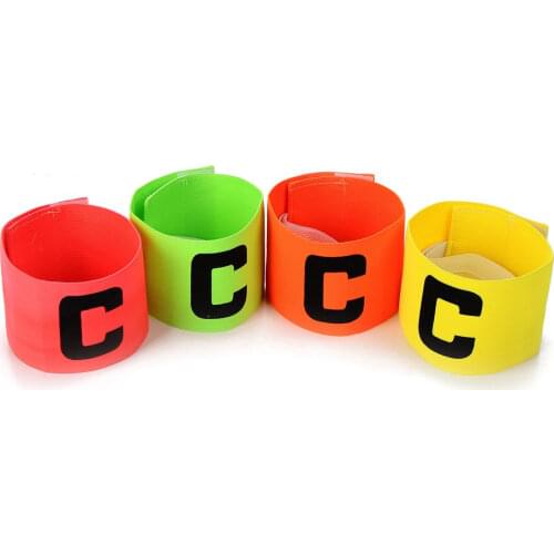 High quality Breathable Nylon Football C sport Soccer Competition Adjustable Elastic Captain Armband Arm Bands dropshipping