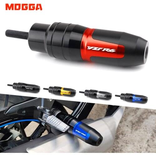 YZFR6 For YAMAHA YZF-R6 YZF R6 CNC Motorcycle Frame Exhaust Sliders Anti Crash Pad Protector Falling Protection Accessories Red