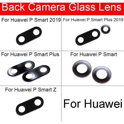 Rear Back Camera Glass Lens For Huawei P Smart Plus Pro Z S 2019 2020 Camera Glass Lens With Sticker Repair Parts Replacement