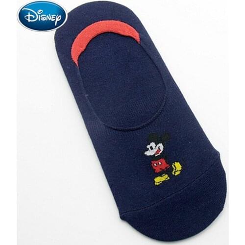 Disney Cartoon Mickey Women Thin Boat Socks Silicone non-slip boat socks invisible socks Summer Cotton Socks