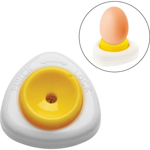 1pc Egg Piercer Pricker Dividers Beater With Lock Kitchen Craft Semi-Automatic Kitchen Gadget Egg Tool Cracker Cooking Tools