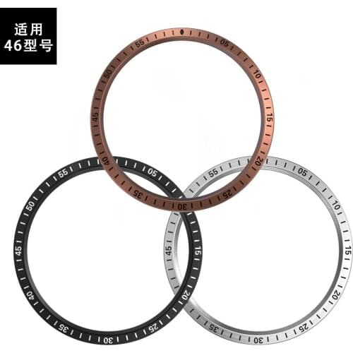 20pcs Replacement Smart Watch Accessories For Samsung Galaxy Watch 46MM/42MM Bezel Ring Adhesive Cover Anti Scratch Metal
