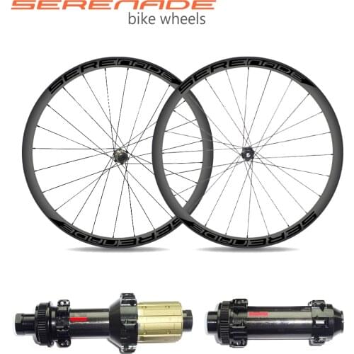 24H All Road Gravel Disc Carbon Bicycle Wheel T800 40mm Deep 31mm Wide Center Lock Tubular Bike Novatec Hub CX-Ray Straight Pull