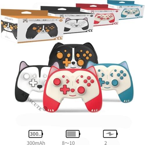 2021 Wireless Bluetooth Controller Gamepad Accessorie Cartoon Animal Wake Game Handle For Nintendo Switch Lite For NS Small Hand