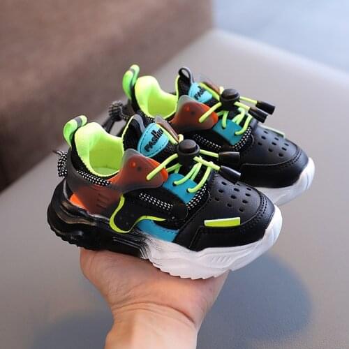2021 Children Sport Shoes Autumn New Fashion Breathable Kids Boys Net Shoes Girls Anti-Slippery Sneakers Baby Toddler Shoes