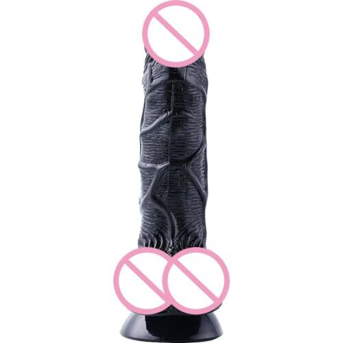 HISMITH Veiny Huge Dildos Foreskin Falloimitator Female Masturbator Realistic Penis Strong Suction Cup Dick Sex Toy for Women