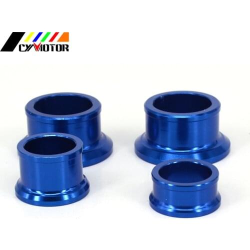 Blue Billet Front and Rear Wheel Hub Spacer Set for YAMAHA YZ250F YZ450F 2009 2010 2011 2012 2013 2014 2015 2016 Dirt Bike