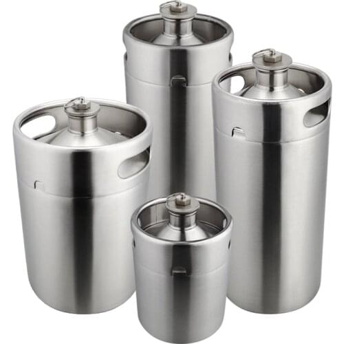 2L/3L/5L 304 Container Stainless Steel Home Brewing Two Pressure-Resistant Venting Cover Craft Fermentation Beer Barrel