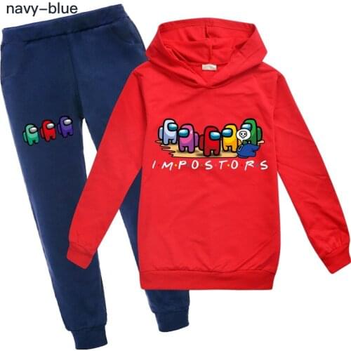 Fashion Among Us Hoodies Tracksuit for Kids Games Character Costume Boys Girls Long Sleeve Cotton Sweatshirt Pullover Clothes