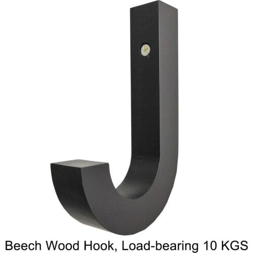 New Creative Beech Wood Coat Hook, J Hook , Simple Modern Wall Hanging Hook Wooden Hanger Bag Home decorations