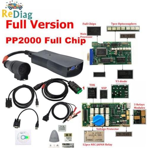 Lexia3 Full Chips Firmware 921815C LEXIA 3 PP2000 Diagbox V8.55 For Citroen/Peugeot 12 NEC Relay 7 Optocouplers OBD2 Diagnostic