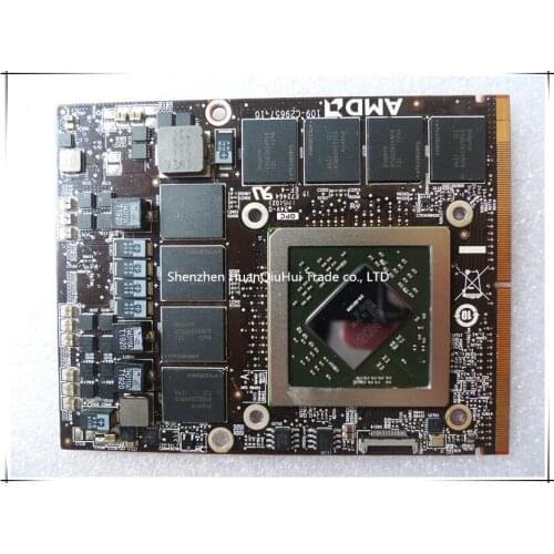 Original HD 6990M HD6990M 2GB Video Card For DELL HD 6990 HD6690 109-C29657-10 Display Graphic Card GPU Replacement Working