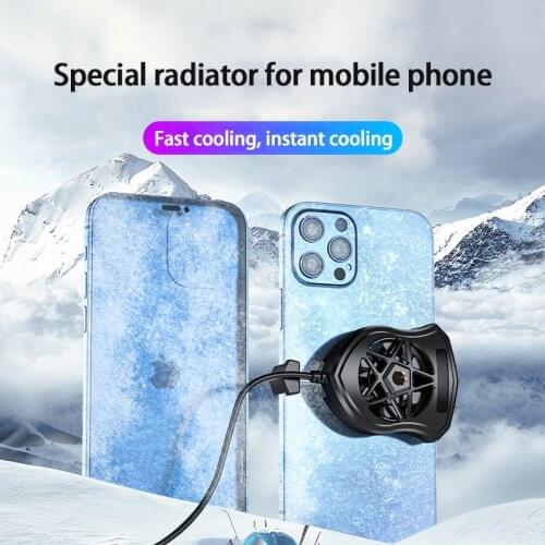 Portable Cooling Fan Game Mobile Phone Cooler USB Powered Cell Phone Radiator Snap-on Cooling Tool For IPhone/Huawei/Xiaomi